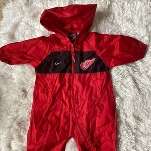Nike Baby NHL hockey Detroit red wings hockey team onesie